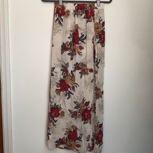 Floral maxi skirt